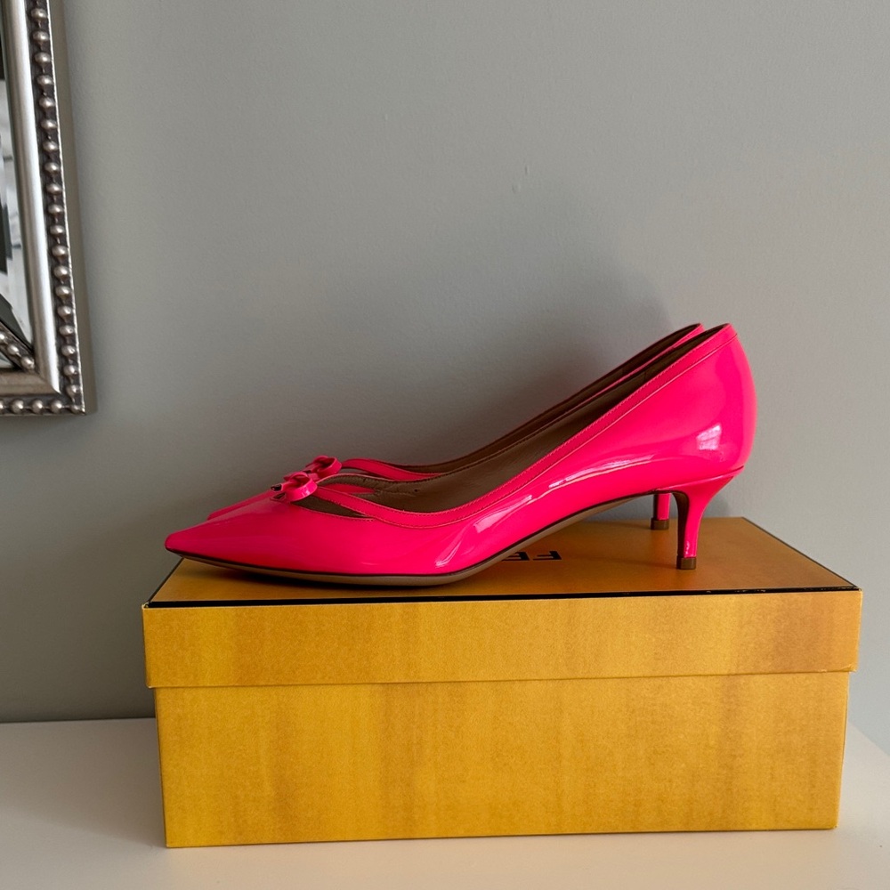 Valentino Garavani Neon Pink Heels
